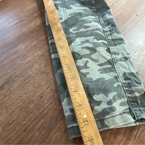 Lee Riders Ankle Pants Camouflage Camo Khaki Green Cargo Size 6 - Picture 9 of 9
